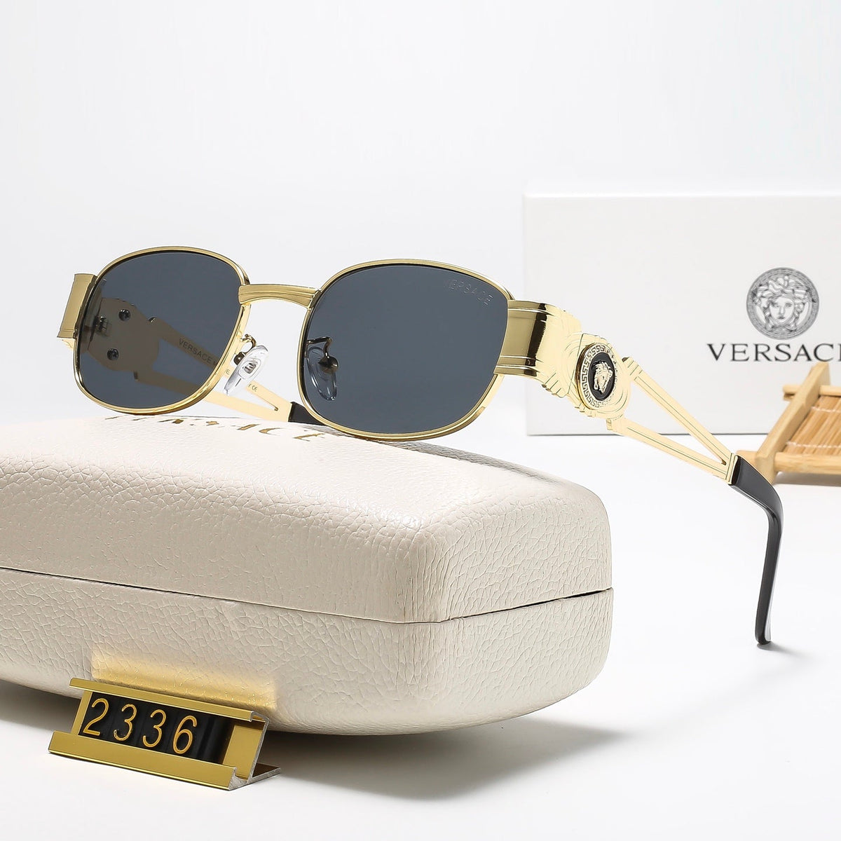 6 Colors oval mental Fashion Sunglasses—2336