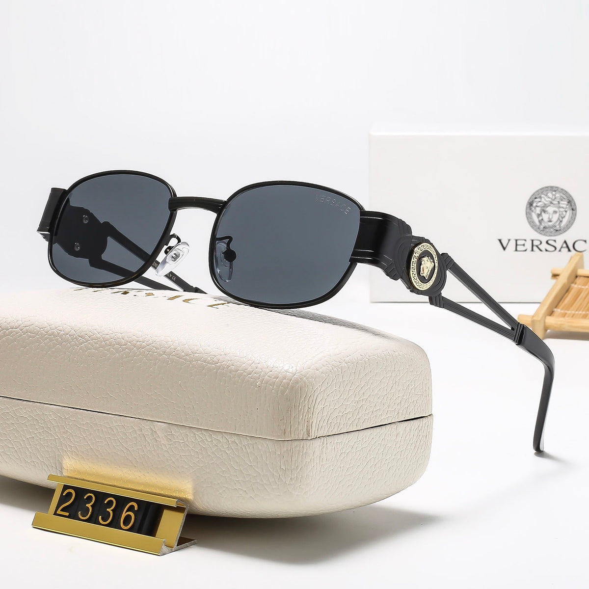 6 Colors oval mental Fashion Sunglasses—2336