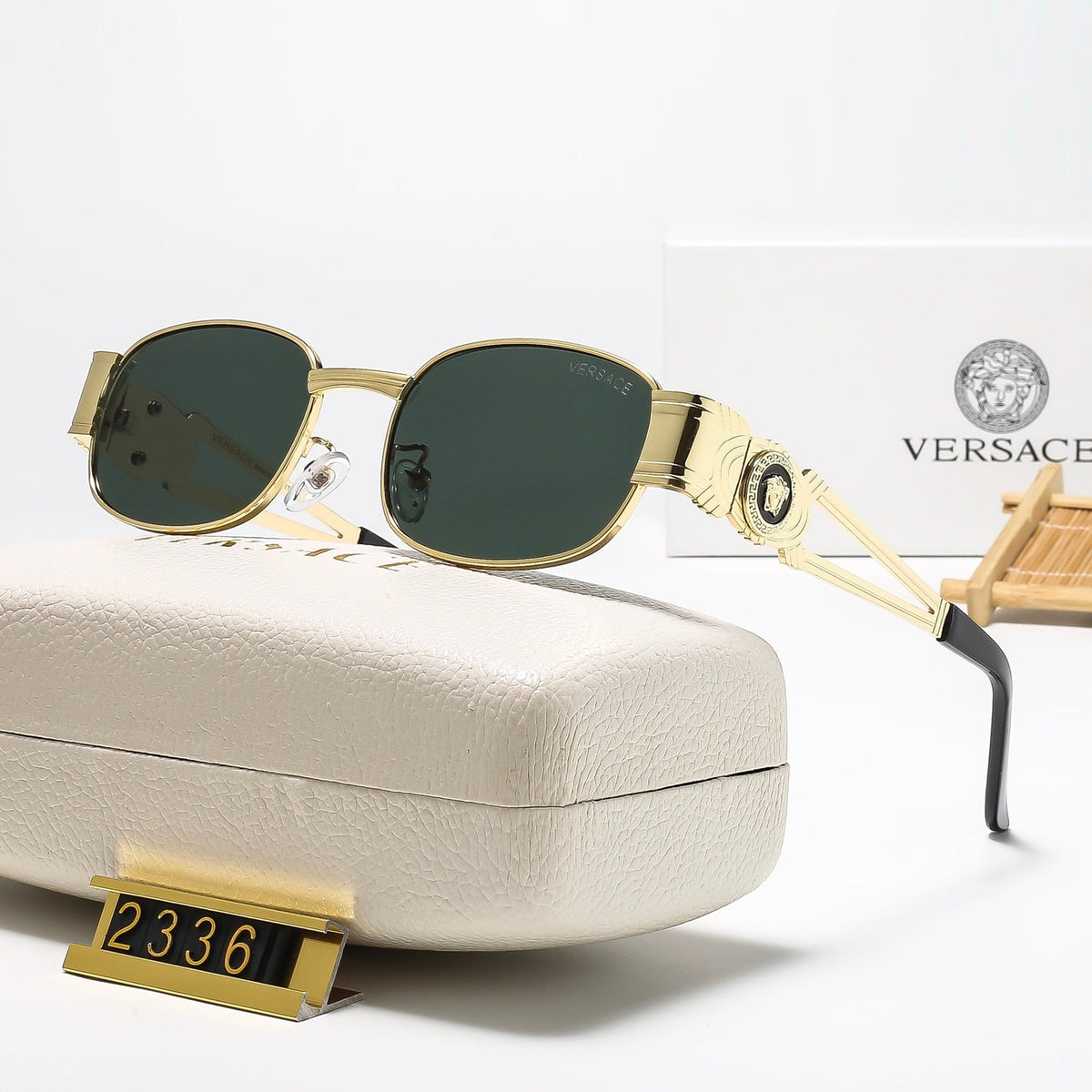 6 Colors oval mental Fashion Sunglasses—2336