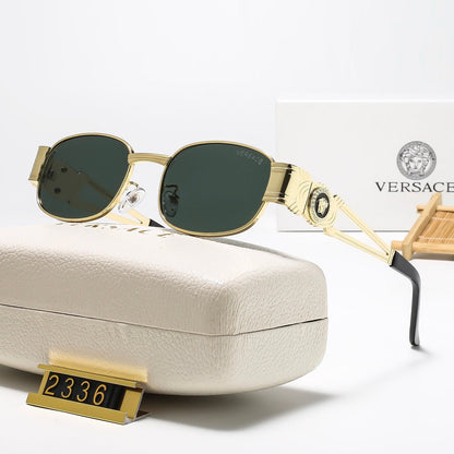 6 Colors oval mental Fashion Sunglasses—2336