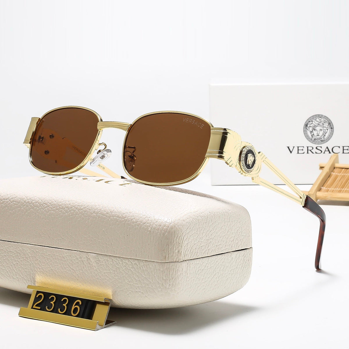 6 Colors oval mental Fashion Sunglasses—2336