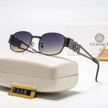 6 Colors oval mental Fashion Sunglasses—2336