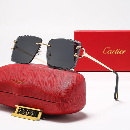 Diamond-cut Frameless Sqaure 8 Colors Fashion Sunglasses—2363