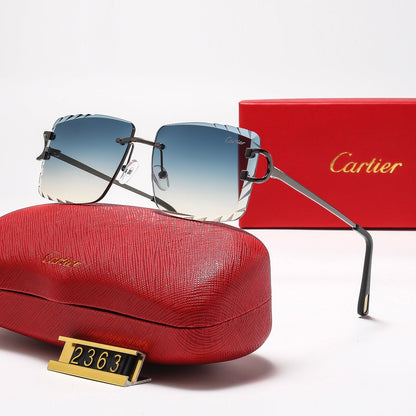 Diamond-cut Frameless Sqaure 8 Colors Fashion Sunglasses—2363