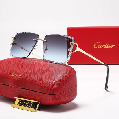 Diamond-cut Frameless Sqaure 8 Colors Fashion Sunglasses—2363