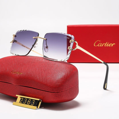 Diamond-cut Frameless Sqaure 8 Colors Fashion Sunglasses—2363