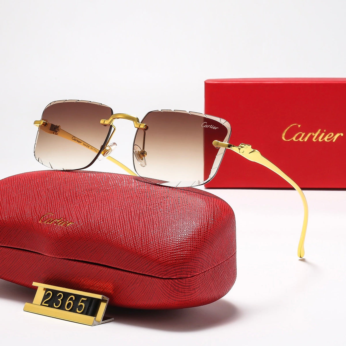 Diamond-cut Leopard 7 Colors Fashion Sunglasses—2365