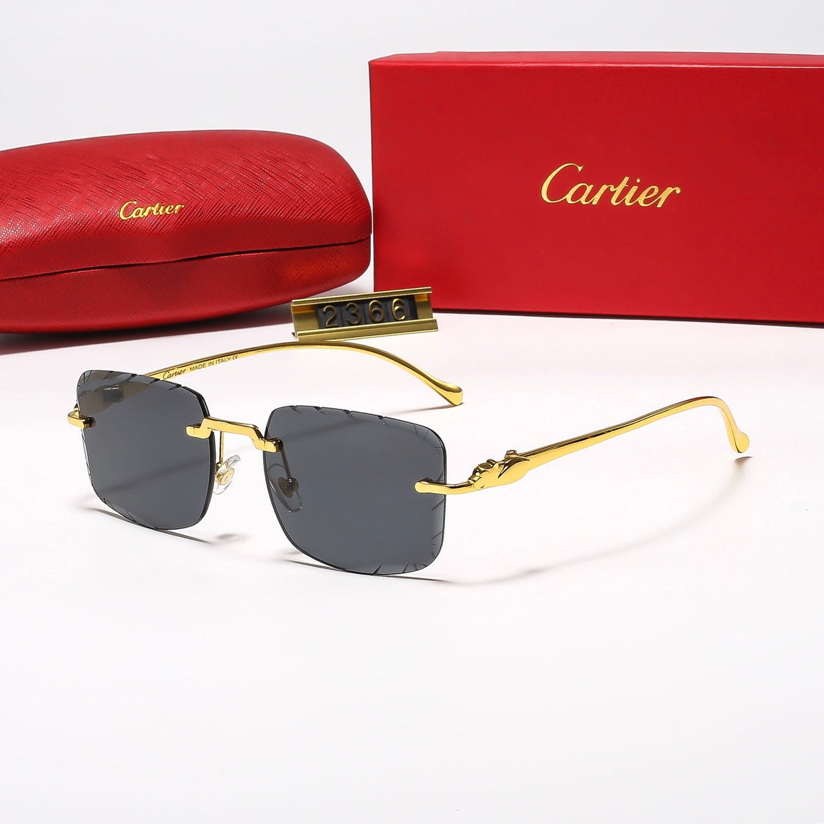 Diamond-cut Leopard 7 Colors Fashion Sunglasses—2365