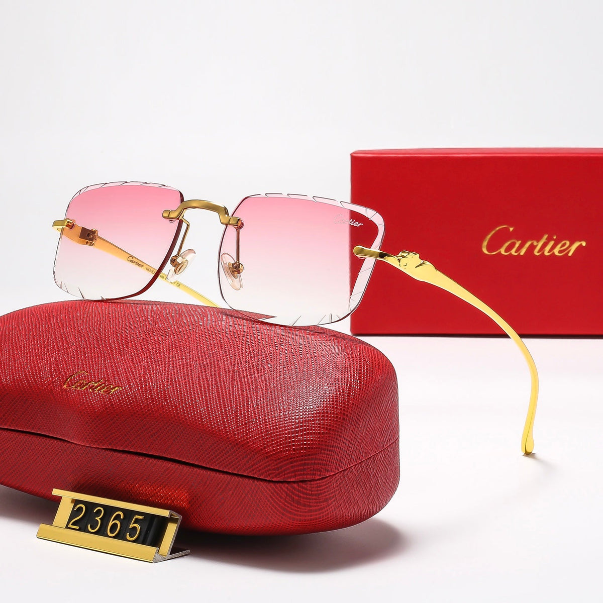 Diamond-cut Leopard 7 Colors Fashion Sunglasses—2365