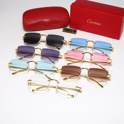 Diamond-cut Leopard 7 Colors Fashion Sunglasses—2365