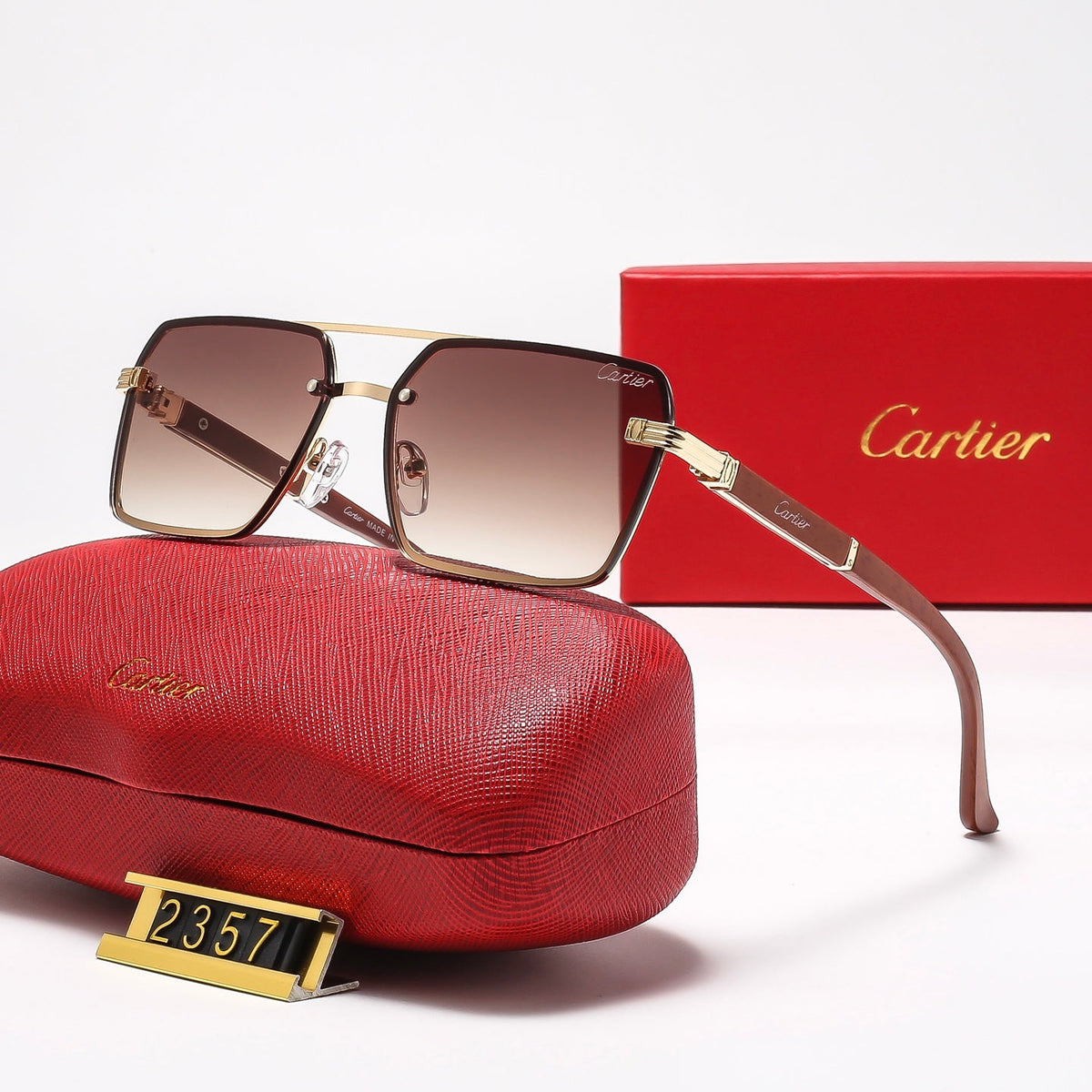 6 Colors Square mental Sunglasses—2357