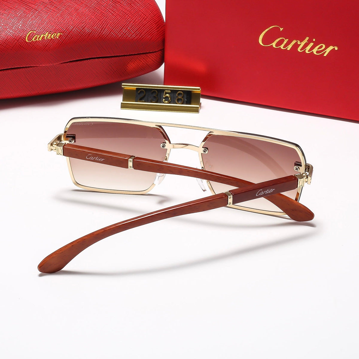 6 Colors Square mental Sunglasses—2357