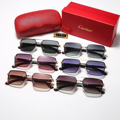6 Colors Square mental Sunglasses—2357