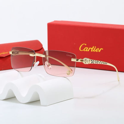 7-Color Stylish Black Panther Temple Sunglasses - 1638