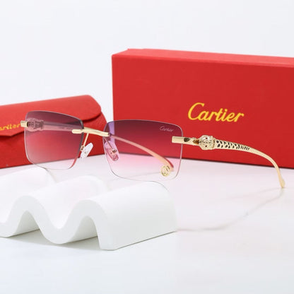 7-Color Stylish Black Panther Temple Sunglasses - 1638