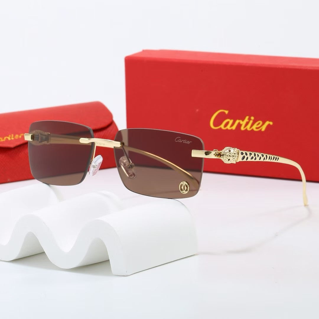 7-Color Stylish Black Panther Temple Sunglasses - 1638