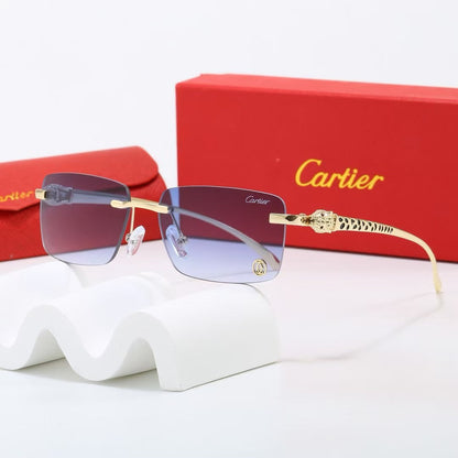 7-Color Stylish Black Panther Temple Sunglasses - 1638