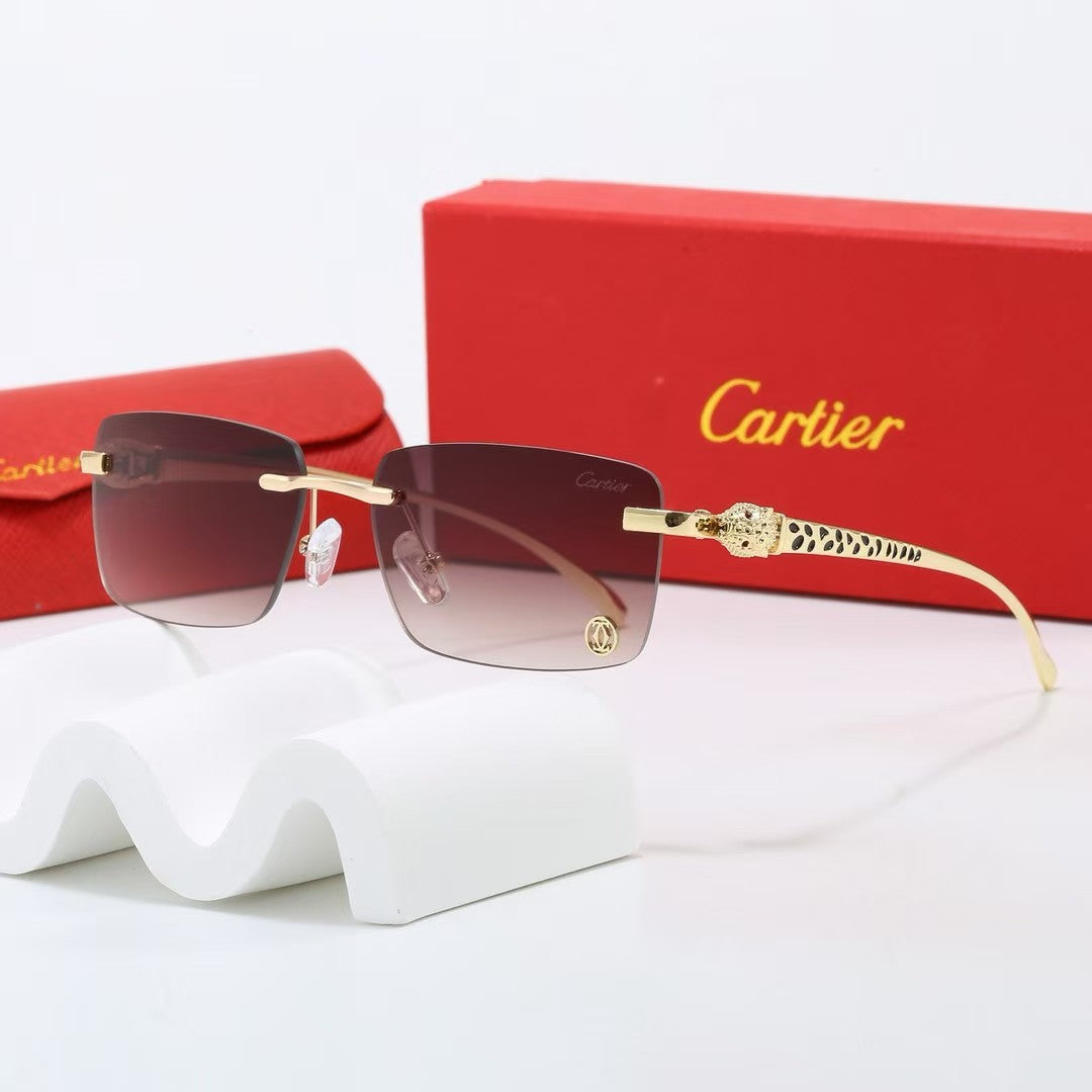 7-Color Stylish Black Panther Temple Sunglasses - 1638