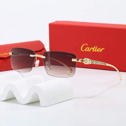 7-Color Stylish Black Panther Temple Sunglasses - 1638