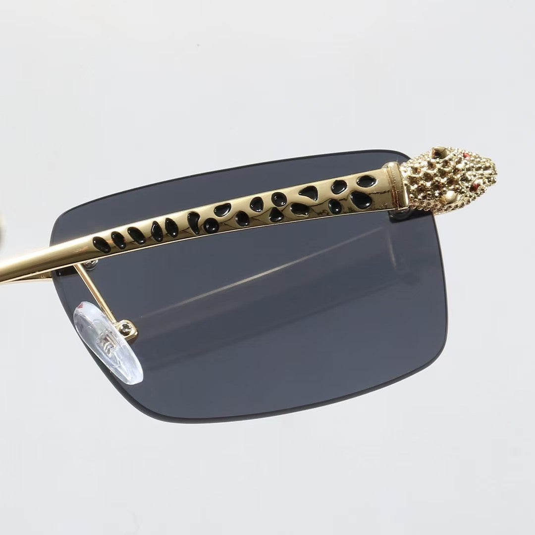7-Color Stylish Black Panther Temple Sunglasses - 1638