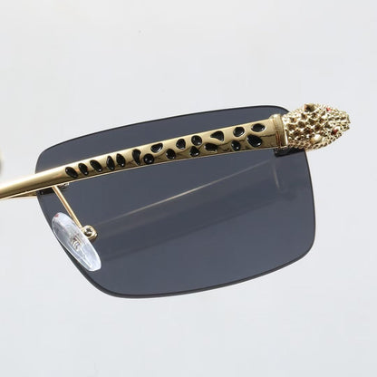7-Color Stylish Black Panther Temple Sunglasses - 1638