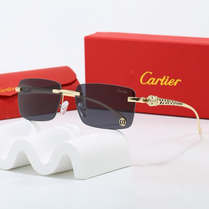7-Color Stylish Black Panther Temple Sunglasses - 1638