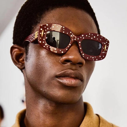 7-Color Stylish Diamond-Embellished Sunglasses—0683
