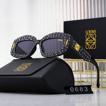 7-Color Stylish Diamond-Embellished Sunglasses—0683