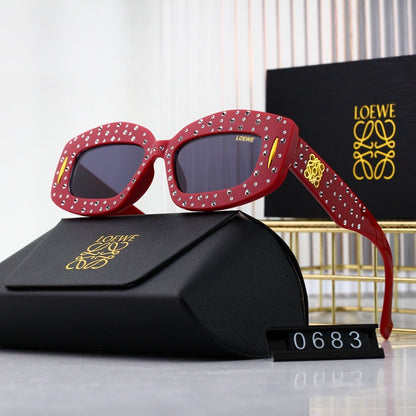7-Color Stylish Diamond-Embellished Sunglasses—0683