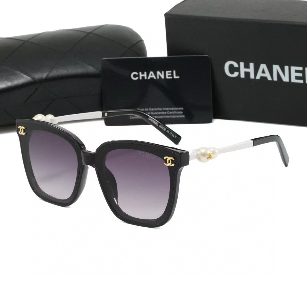 6-Color Fashion Pearl-Embellished Sunglasses—2314