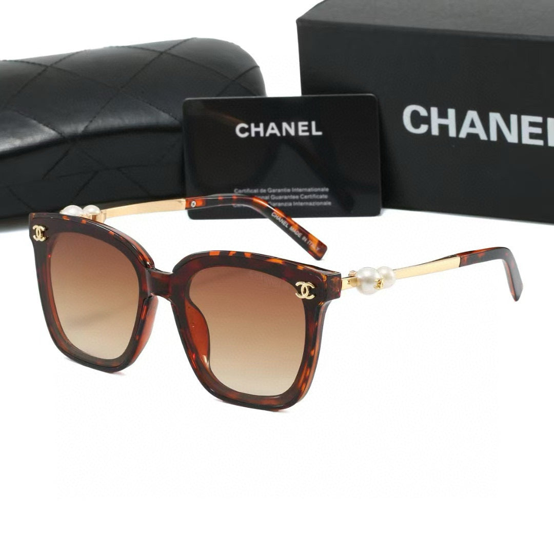 6-Color Fashion Pearl-Embellished Sunglasses—2314