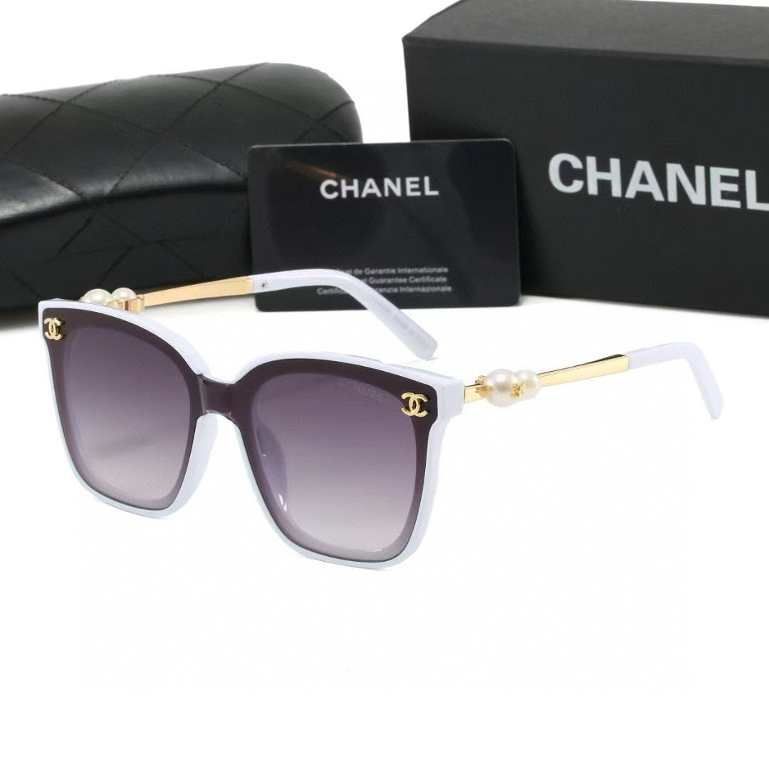 6-Color Fashion Pearl-Embellished Sunglasses—2314