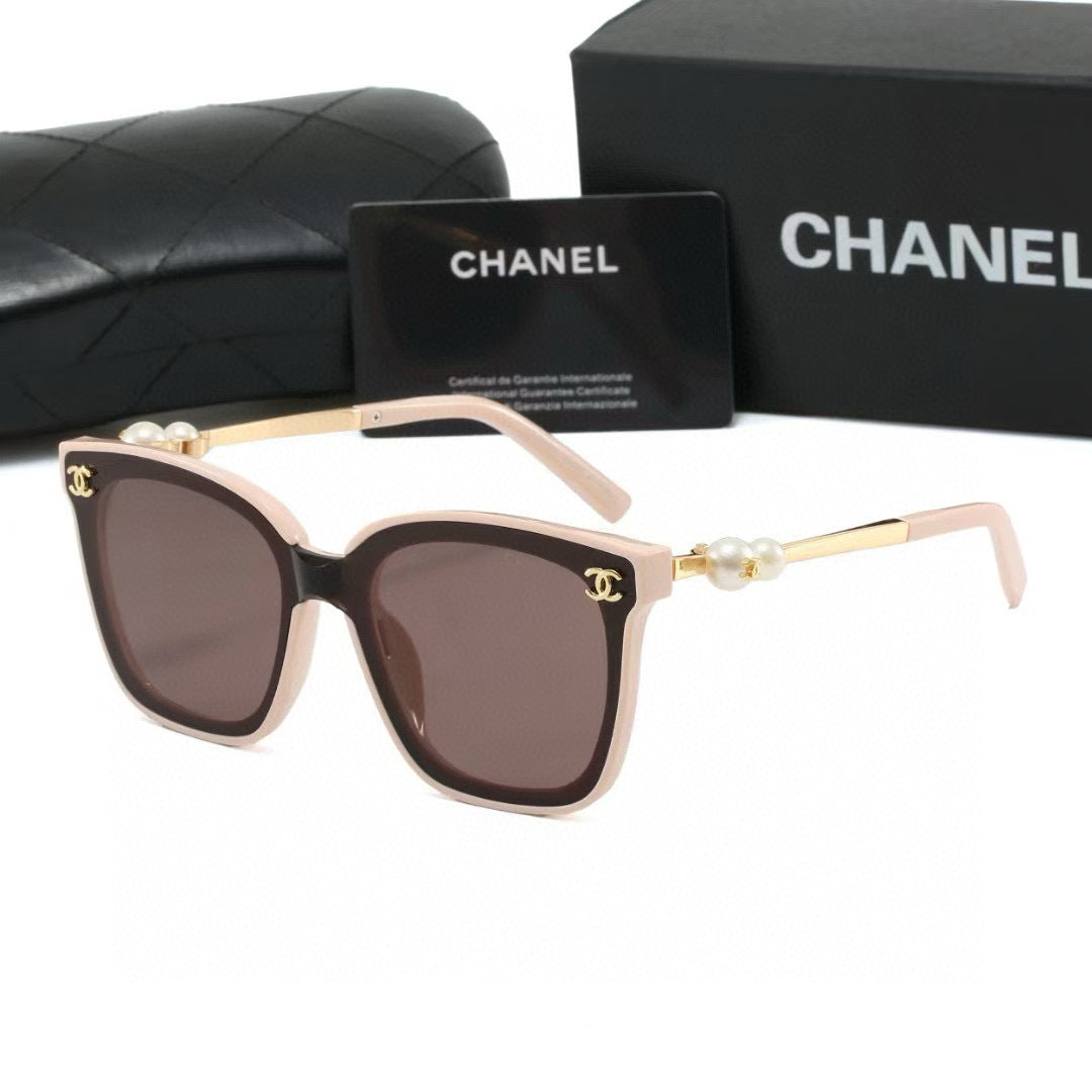 6-Color Fashion Pearl-Embellished Sunglasses—2314