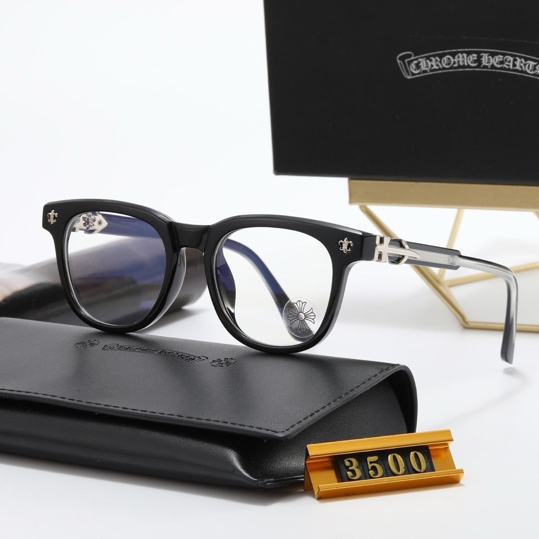 6-Color Stylish Round Sunglasses with Decor - 3500