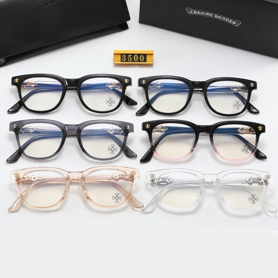 6-Color Stylish Round Sunglasses with Decor - 3500