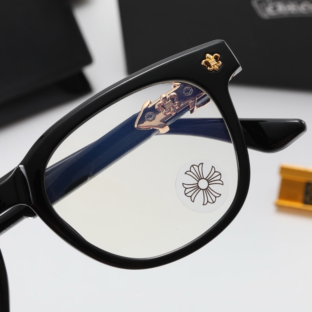 6-Color Stylish Round Sunglasses with Decor - 3500