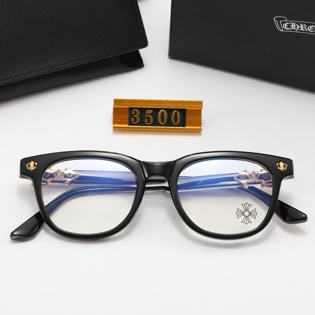 6-Color Stylish Round Sunglasses with Decor - 3500
