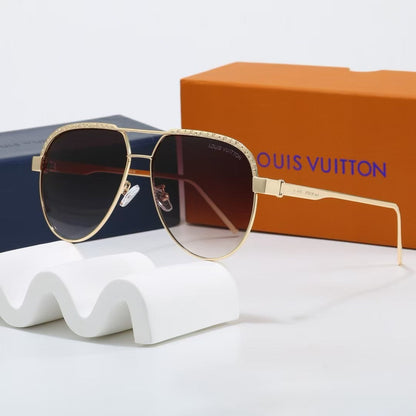 7-Color Stylish Round Printed Sunglasses—1545