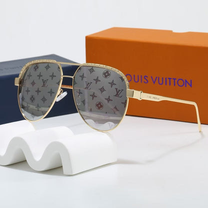 7-Color Stylish Round Printed Sunglasses—1545