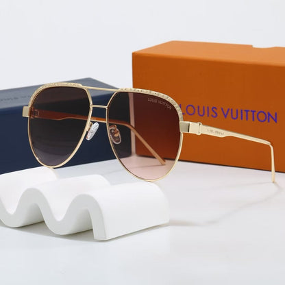 7-Color Stylish Round Printed Sunglasses—1545