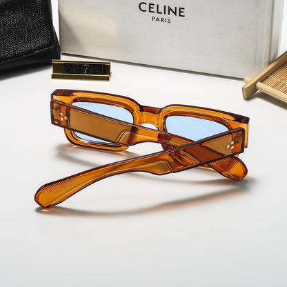 6-Color Stylish Square Thick-Frame Sunglasses—2373