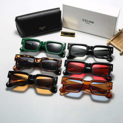 6-Color Stylish Square Thick-Frame Sunglasses—2373