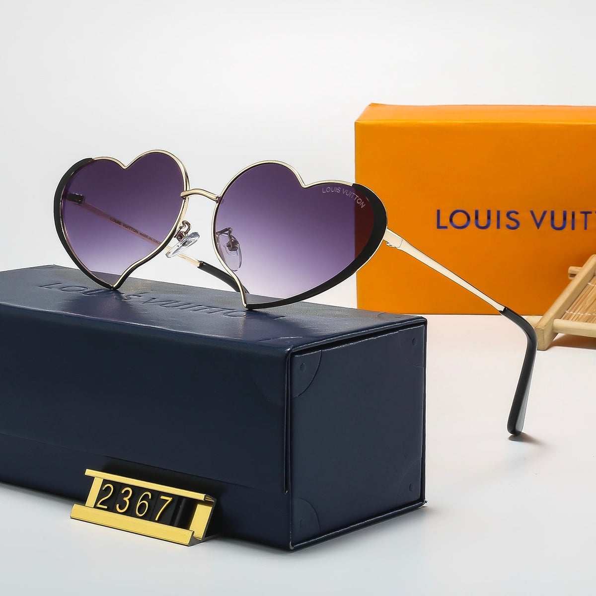 fashion heart 6 Colors Fashion Sunglasses—2367
