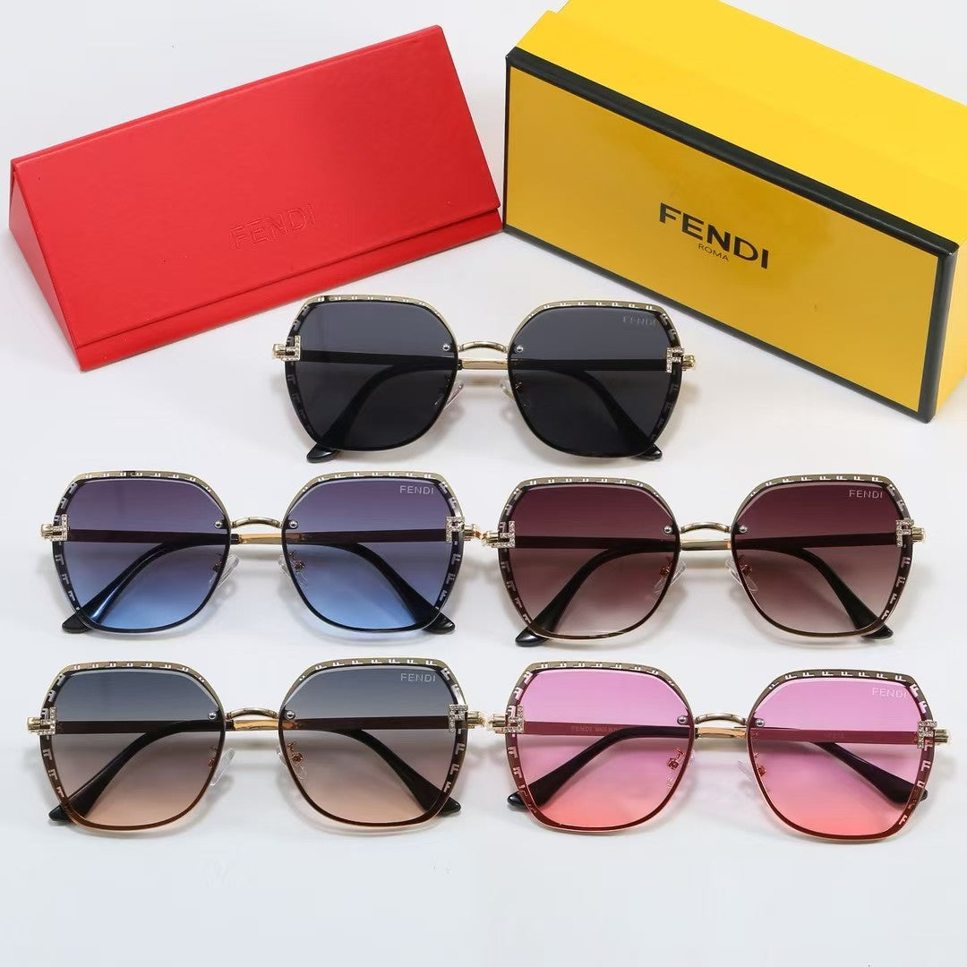 5-color stylish large-lens sunglasses—2188
