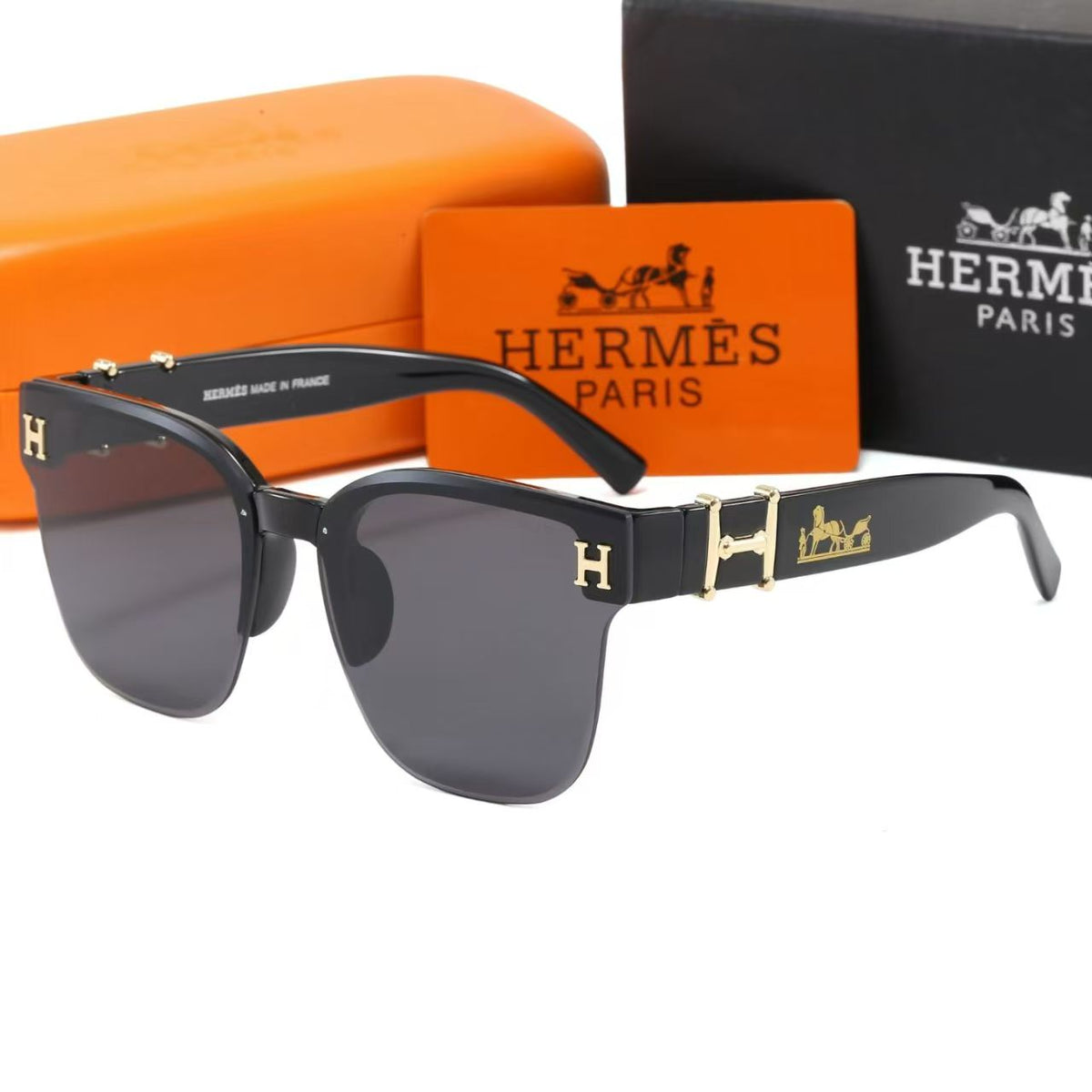 Hermès exquisite square sunglasses in six colors 9702