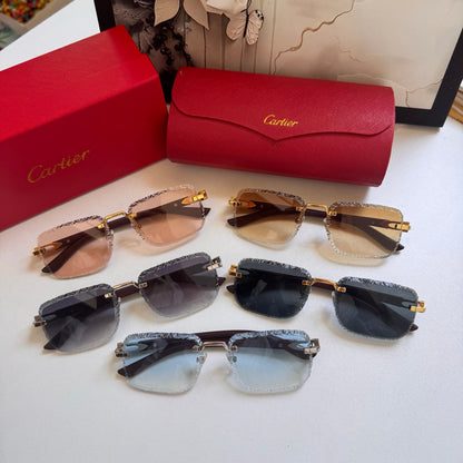 Cartier Rectangular 5-Color Premium Sunglasses ZS0007