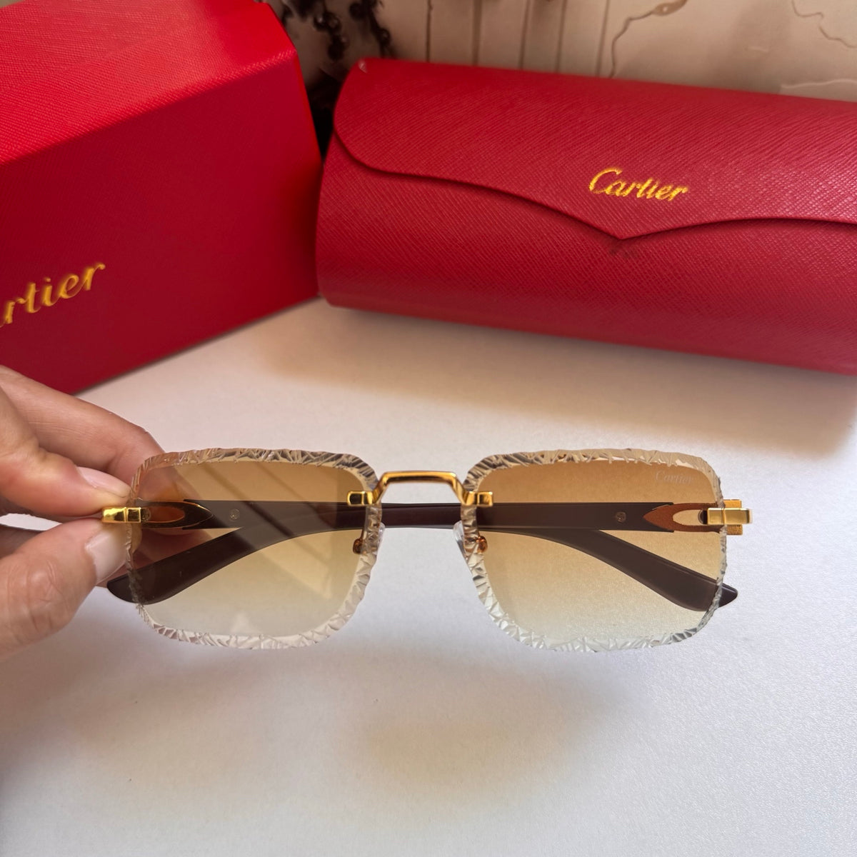 Cartier Rectangular 5-Color Premium Sunglasses ZS0007
