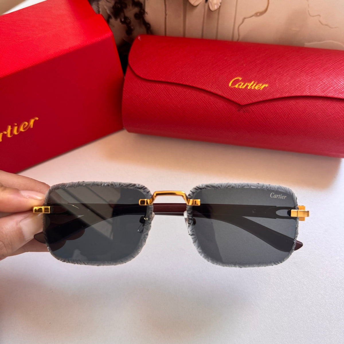 Cartier Rectangular 5-Color Premium Sunglasses ZS0007