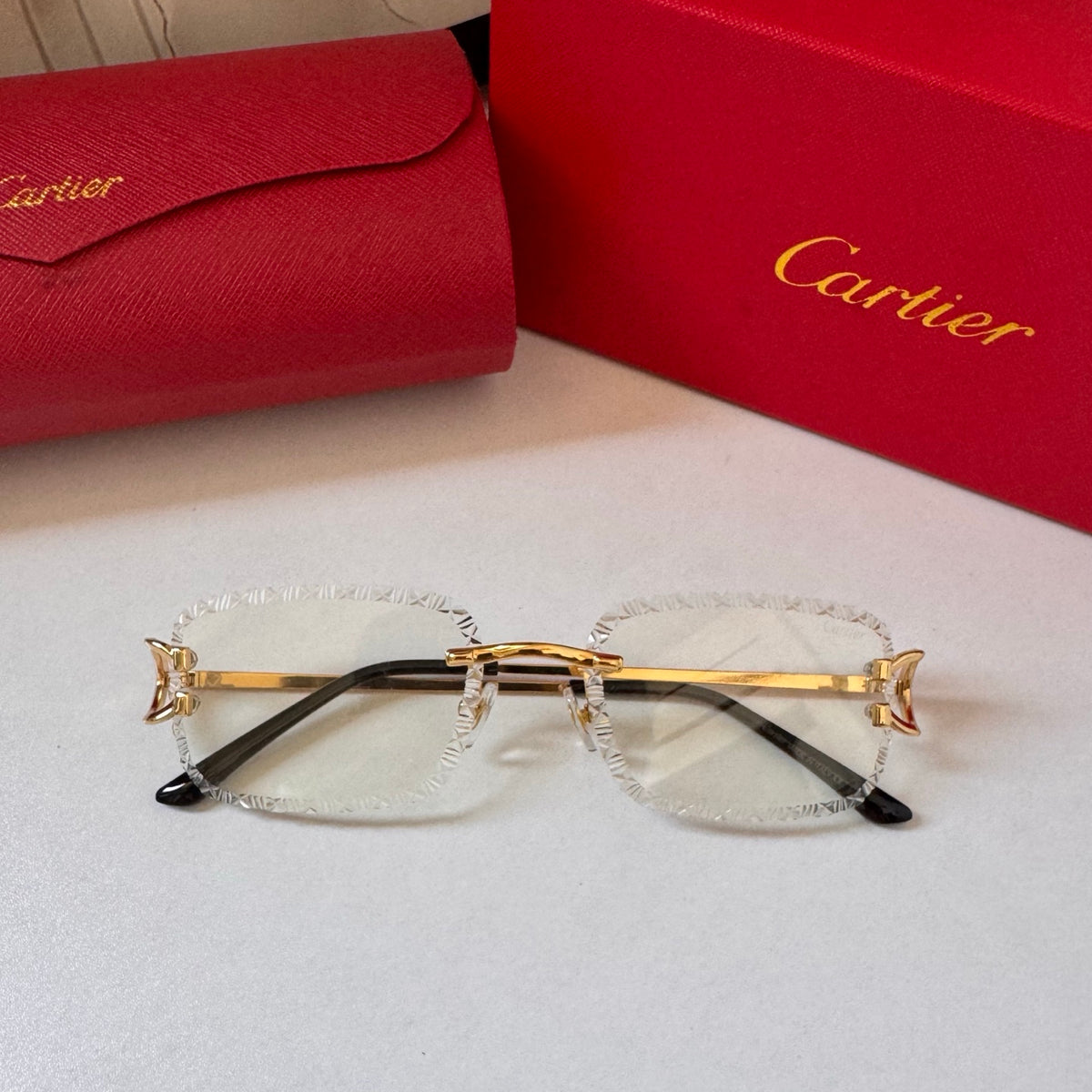 Cartier 6-Color Rectangular Serrated Designer Sunglasses ZS0006