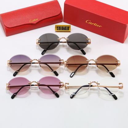 Cartier exquisite round sunglasses in five colors 4376